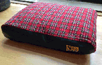 Doza Style Red Tartan & Faux Leather - Various Sizes